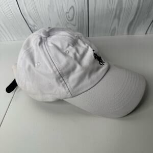 Vintage Polo Ralph Lauren Strapback Hat Red w/ Blue Pony